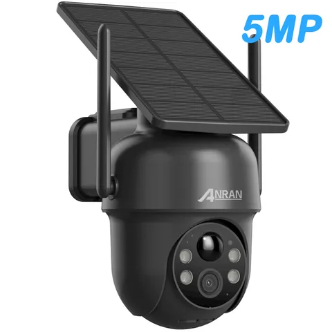 ANRAN Solar Battery Powered Wifi Audio Security Camera Outdoor Wireless PTZ 360°