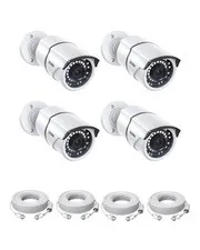ZOSI 4PK 5MP Add-on POE Security Camera with Ethernet 4Cam, POE-4Cam