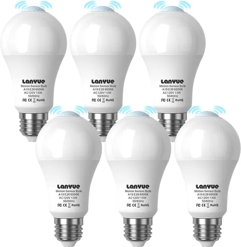 Motion Sensor Light Bulb,Activated Detector Light Bulb Indoor,Dusk to Dawn Secur