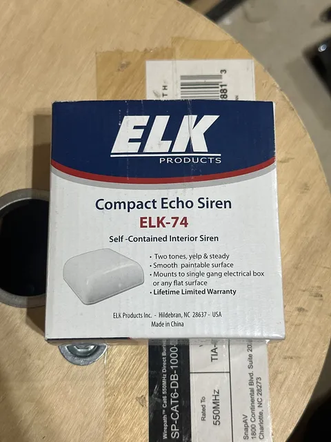 Elk Products Echo Siren ELK-71 - Self-Contained Interior Siren