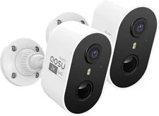 2K Security Camera Wireless Outdoor - 3MP Battery Powered Exterior Camera - 2-Pa