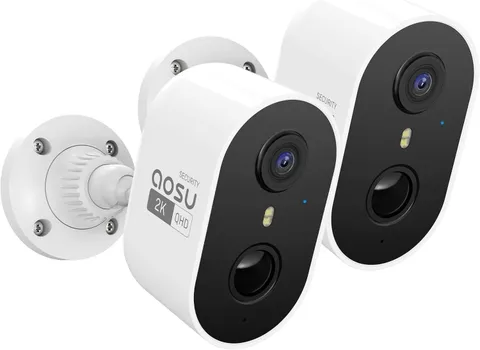2K Security Camera Wireless Outdoor - 3MP Battery Powered Exterior Camera - 2-Pa