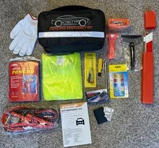 CYECTTR Car Roadside Emergency Kit Auto Vehicle Safety Emergency Road Kit - NEW