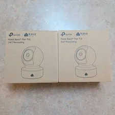 TP-Link Kasa Spot Pan Tilt Security Camera 2-Pack White EC70 1080p HD NEW