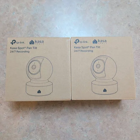 TP-Link Kasa Spot Pan Tilt Security Camera 2-Pack White EC70 1080p HD NEW
