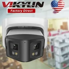 Vikylin Dual light Color+IR 180 degree POE MIC 4MP Panoramic Camera ONVIF NDAA