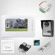 7" Video Door Entry Call System with Mute Mode for Home Security for House/ Flat
