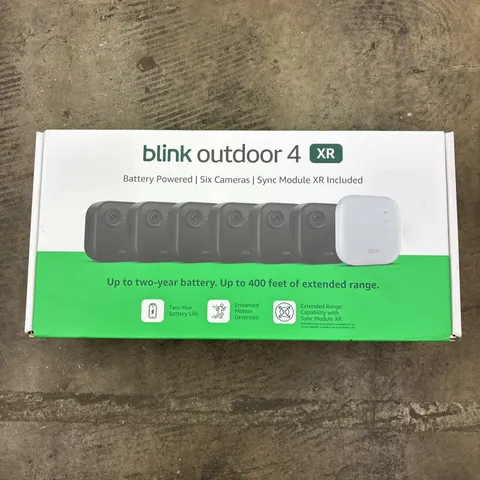 Blink Outdoor 4 XR , 6  Camera System w/Sync Module Included - New Sealed
