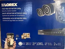 Lorex 1080p Wired CCTV System 16CH 12 Cameras 2TB Night Vision Indoor/Outdoor