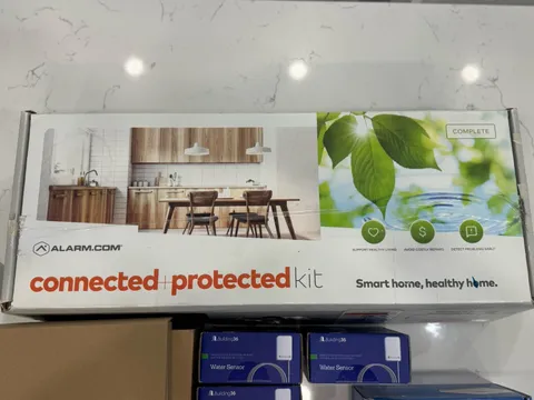 Building36 Protected Kit Alarm.com Smart Home Water Sensor & Plug Hub Bundle