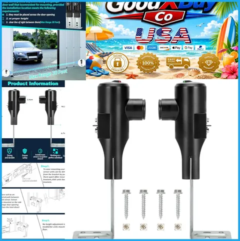 Garage Door Safety Sensor Replacement 2 Count Infrared Beam System with