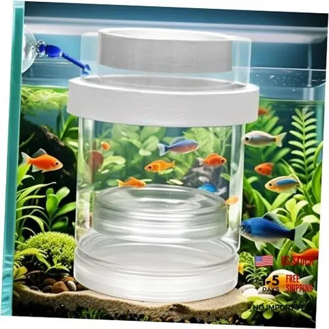 Floating & Mountable Breeding Box – Safe Fry Nursery, Fish Isolation Tank 1 Set