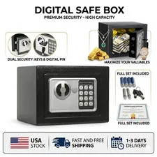 Digital Safe Box fireproof Security lock box for Home Office Cash Jewelry Gun