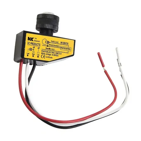 Automatic Light Sensor Control Switch DC8-50V Photocell Light Switch Accessory