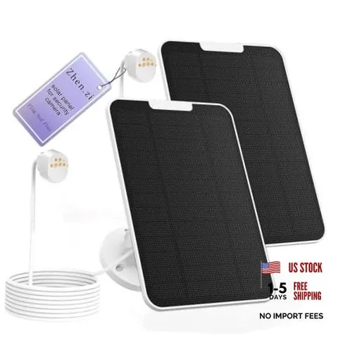 Solar Panel for Google Nest Camera Outdoor Battery Version,4W IP66 Nest-2 Pack