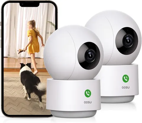 Secure 2K Wi-Fi Indoor Camera with Two-Way Audio & Night Vision Features