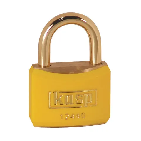 Kasp K12440YELA1 Brass Lock - 40mm - - Yellow - KA24405