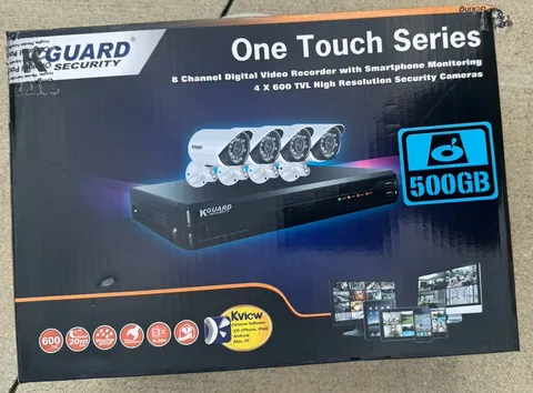kguard security 8 Channel - 4 cameras 500GB