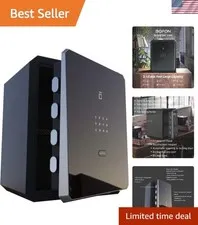 Biometric Safe Box - Fingerprint and Key Access, 2.1 Cu. Ft. Security