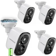 2.5K Wireless Outdoor Security Camera 2.4G WiFi Battery