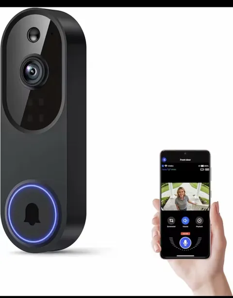 Wireless Smart Wifi Doorbell Camera 1080p HD night Vision Two-way Audio