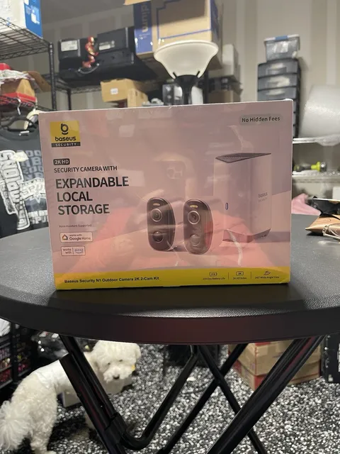 Baseus Security N1 Outdoor Camera 2K 2-Cam Kit,  210 Days Battery Life Sealed