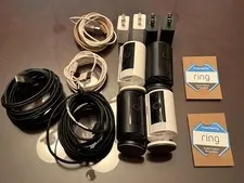 lot of FOUR Ring Indoor Cam (2nd Gen) 2023 edition - black and white cameras