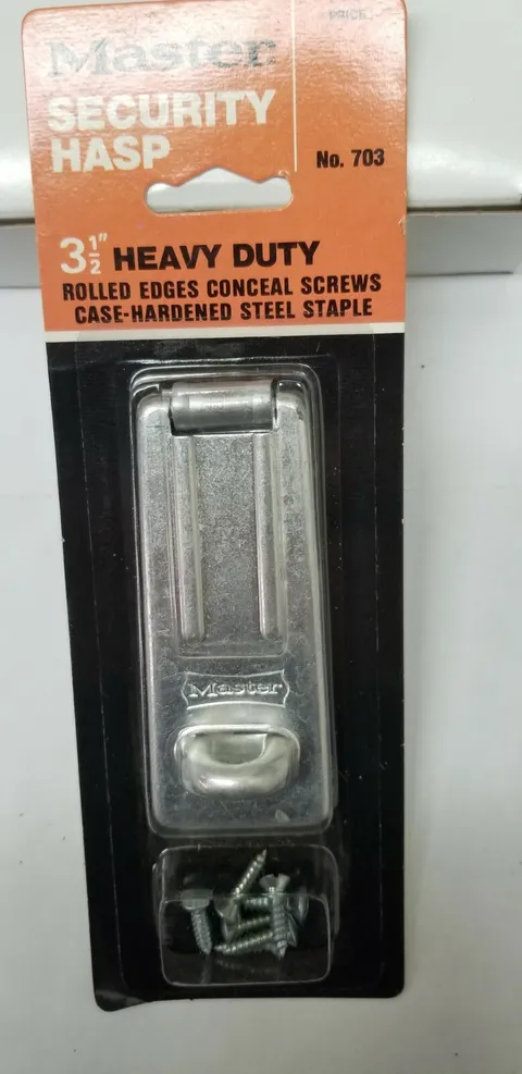 Master Padlock Security Hasp #703 Master lock 3-1/2" heavy duty hasp locksmith 