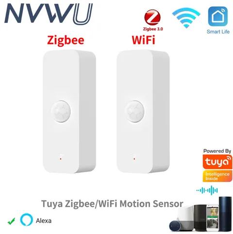 Tuya WiFi Zigbee PIR Motion Sensor Smart Home Human Body Infrared Detector 