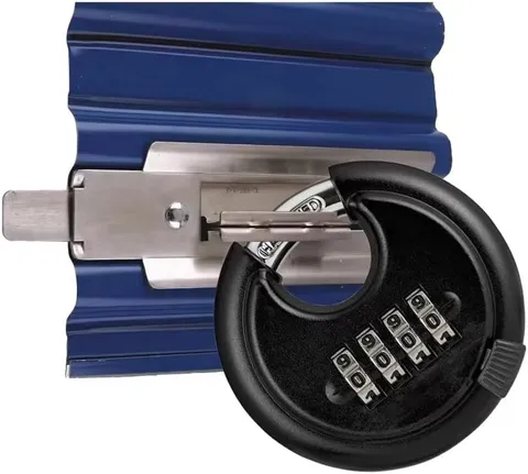 70mm Combination Discus Lock， Disc Padlock Combination Garage Outdoor Fence Shed