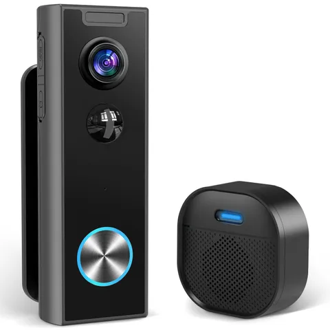 Doorbell Camera Wireless, Video Doorbell Wireless, 2-Way Audio/Battery Operat...