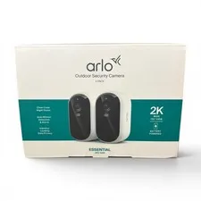 Arlo Essential 3rd GEN Wire-Free 2K Security Camera White 2 Pack VMC3280-100CNS