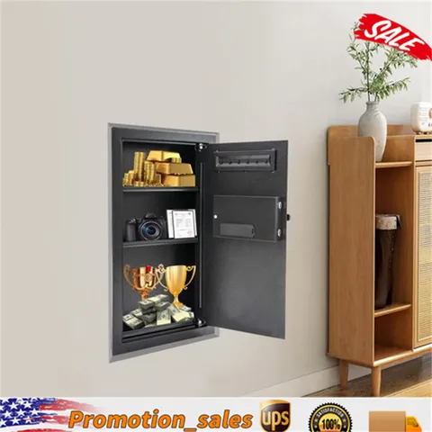 Fireproof Hidden Lock Wall Safe With Keys Cash Jewelry Superior Home Security