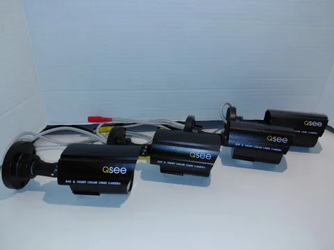 Lot Of 4 Q-SEE QD4801B Security Camera w/ Night Vision - Excellent Condition