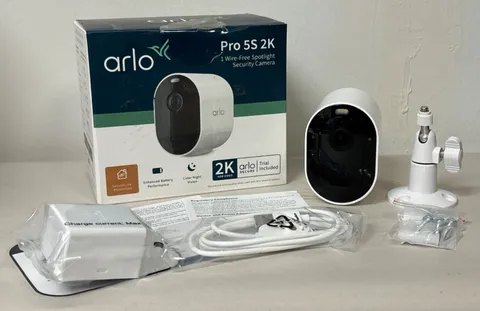 Arlo Pro 5S 2K Wire-Free Spotlight Security Camera (White)
