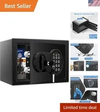 0.5 Cu Ft Fireproof Mini Safe with Lock & Keys - Secure Your Valuables Elegantly