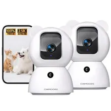 Camaras De Seguridad Interior 2.5K Con Deteccion De Personas Y Mascotas