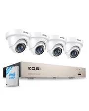 3K Lite 8CH Home Security Camera System, 4X 2MP Wired Cam, 500GB HDD