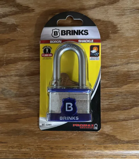 Brinks ProMax Security 2in 50mm Laminated Steel Keyed Padlock