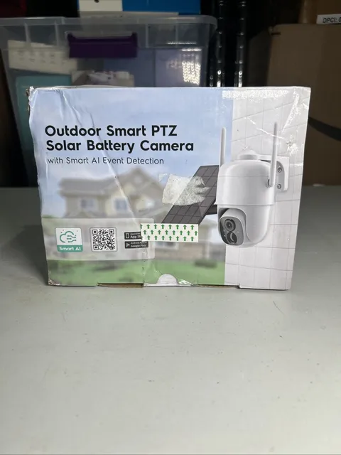 WIFI CCTV Outdoor Security Camera Wireless Solar Battery Powered PTZ View 360°