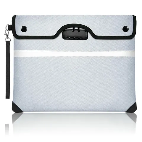 6200F Fireproof Document Bag With Lock 15x11.8 Inch Water Resistant Envelope