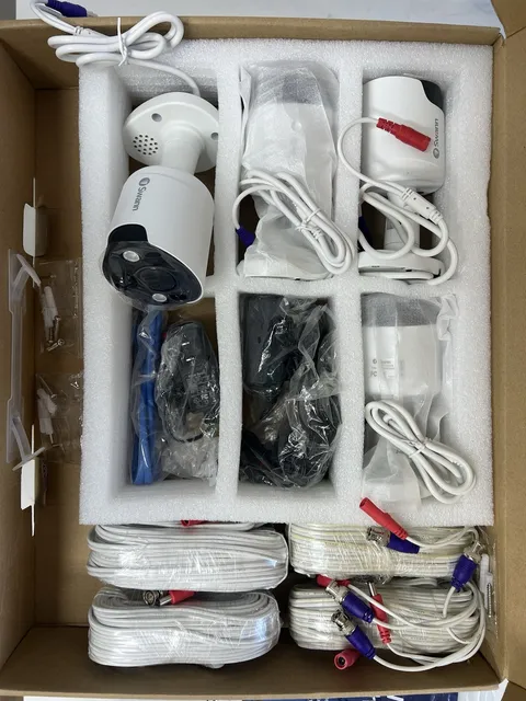 Swann 1080p Wired BNC CCTV Kit, 4 Cameras Night Vision Indoor/Outdoor