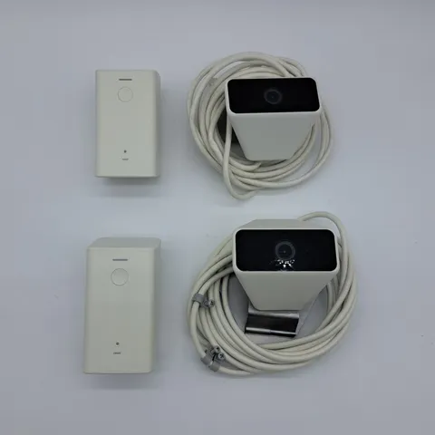 2 Xfinity XCAM2 SCHC2AEW HD Indoor Outdoor Security Cameras W/XW4 Power Adapters