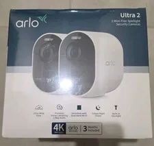 Arlo Ultra 2 Spotlight Camera 4K | 2 Cam Pack & Smart Hub