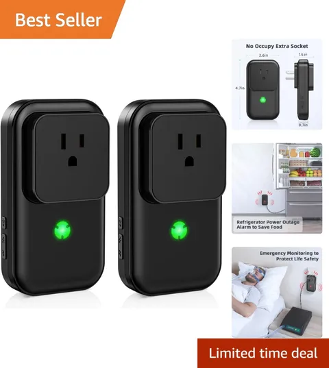 Adjustable 7-Siren Power Failure Alarm - 12-Hour Battery Life for Refrigerators