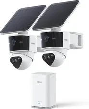 Aosu SolarCam T2 Pro 3K Wireless Solar Outdoor Security Cameras 2 Pack