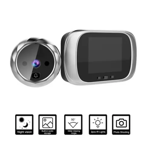 Digital Door Viewer Peephole Door  Doorbell 2.8-inch LCD Screen Night J0E2