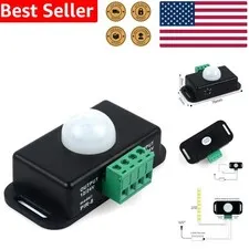 PIR Sensor LED Switch 12V 24V Motion Activated Light Strip Controller