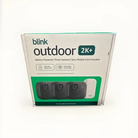 SEALED BLINK OUTDOOR 2K+ WIRELESS SECURITY CAMERA 3 CAMERA SYSTEM