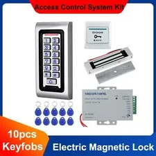 New Door Access Control System Kit  RFID Keypad Waterproof Outdoor 180KG Lock